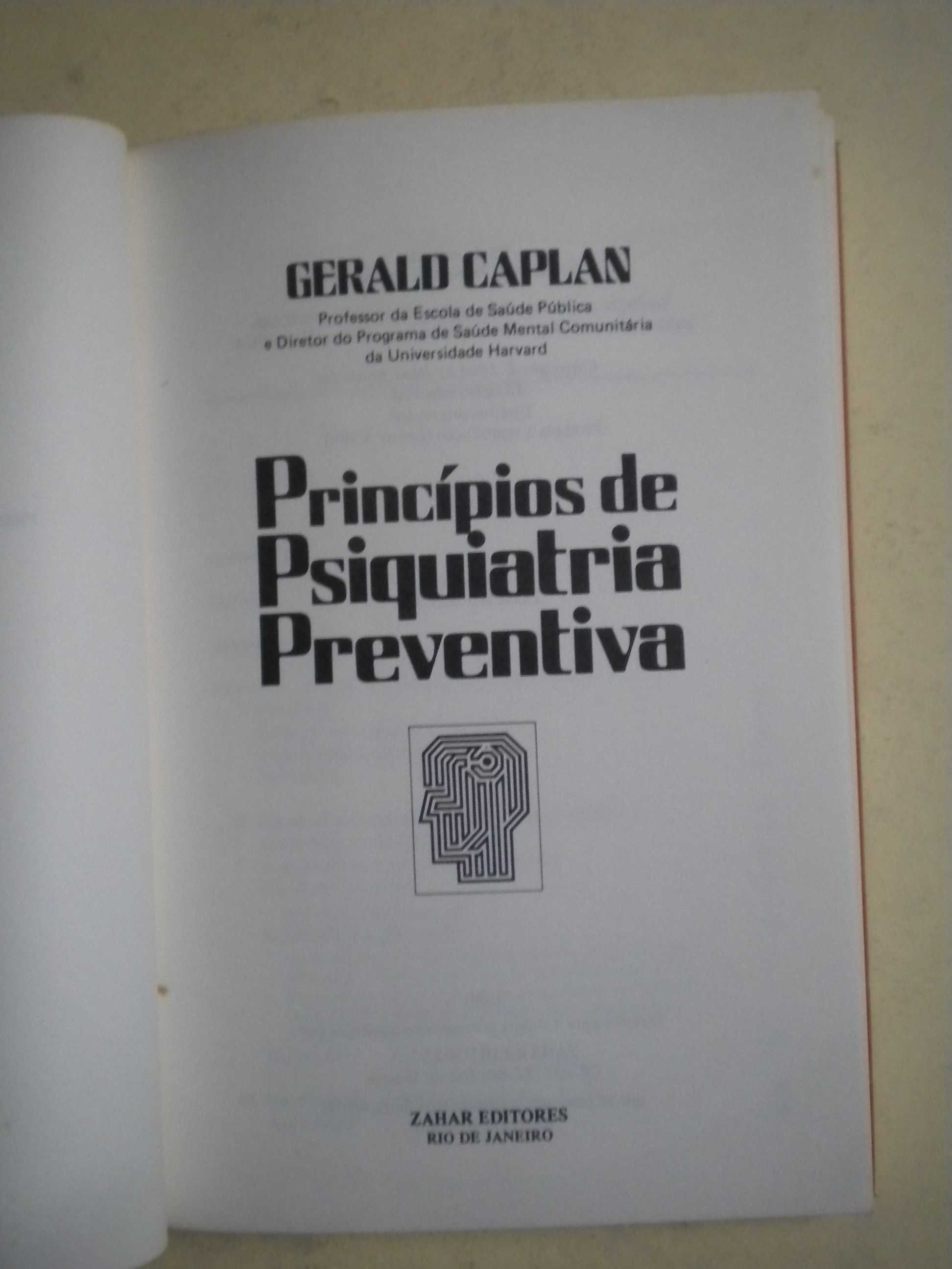 Princípios de Psiquiatria Preventiva
de Gerald Caplan