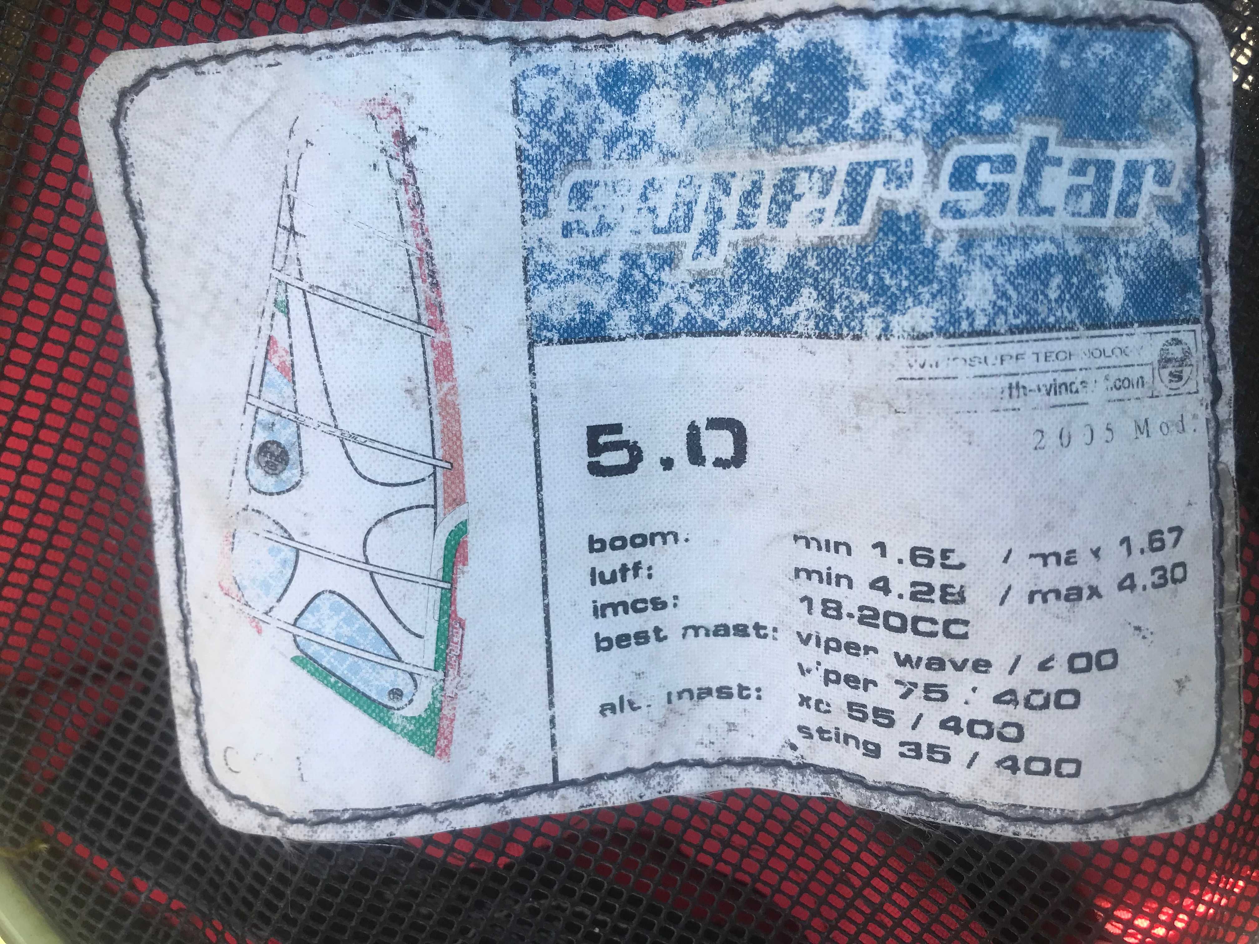 żagiel windsurfing North Super star, 5.0