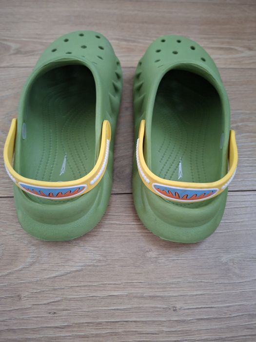 Sprandi r. 34/35 klapki kroksy crocs basenowe zielone