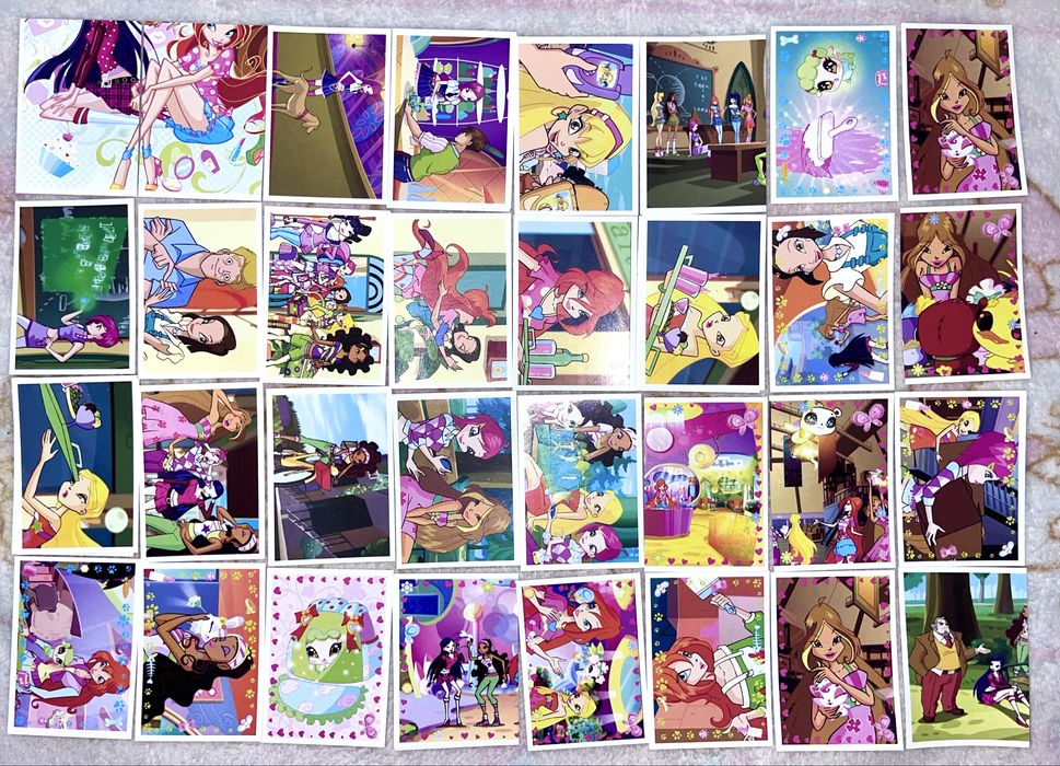 Наліпки до альбому Вінкс Love&Pets від паніні Winx