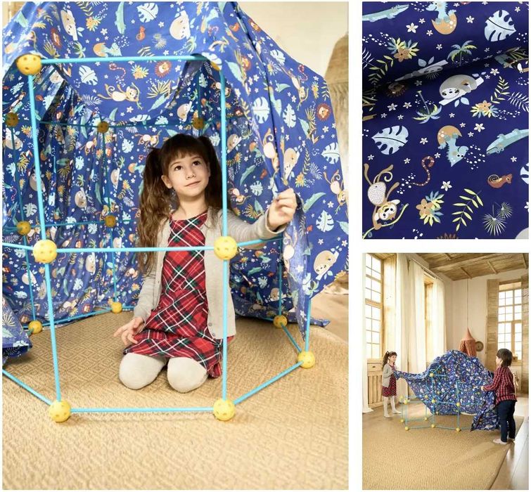 Детский игровой 3D домик-конструктор "Халабуда", 92 детали