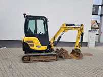 Yanmar SV 22 minikoparka waga 2275kg 2.3T *3 łyżki * 2021r * 1150 mtg * szybkozłącze * silnik Yanmar dwie prędk jazdy  Yanmar SV22 2.3t tony minikoparka 2021r 3 łyżki ładna SV 26