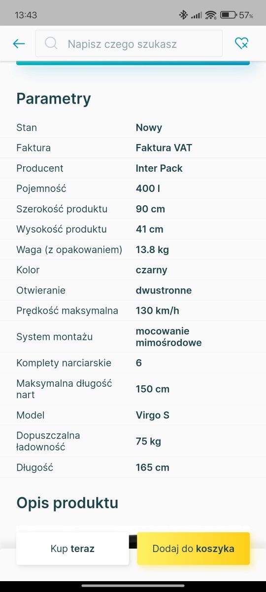 Box InterPack Virgo S nowy