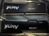 Memória RAM Kingston Fury Beast RGB 16GB (2x8gb) DDR5-6000MHz