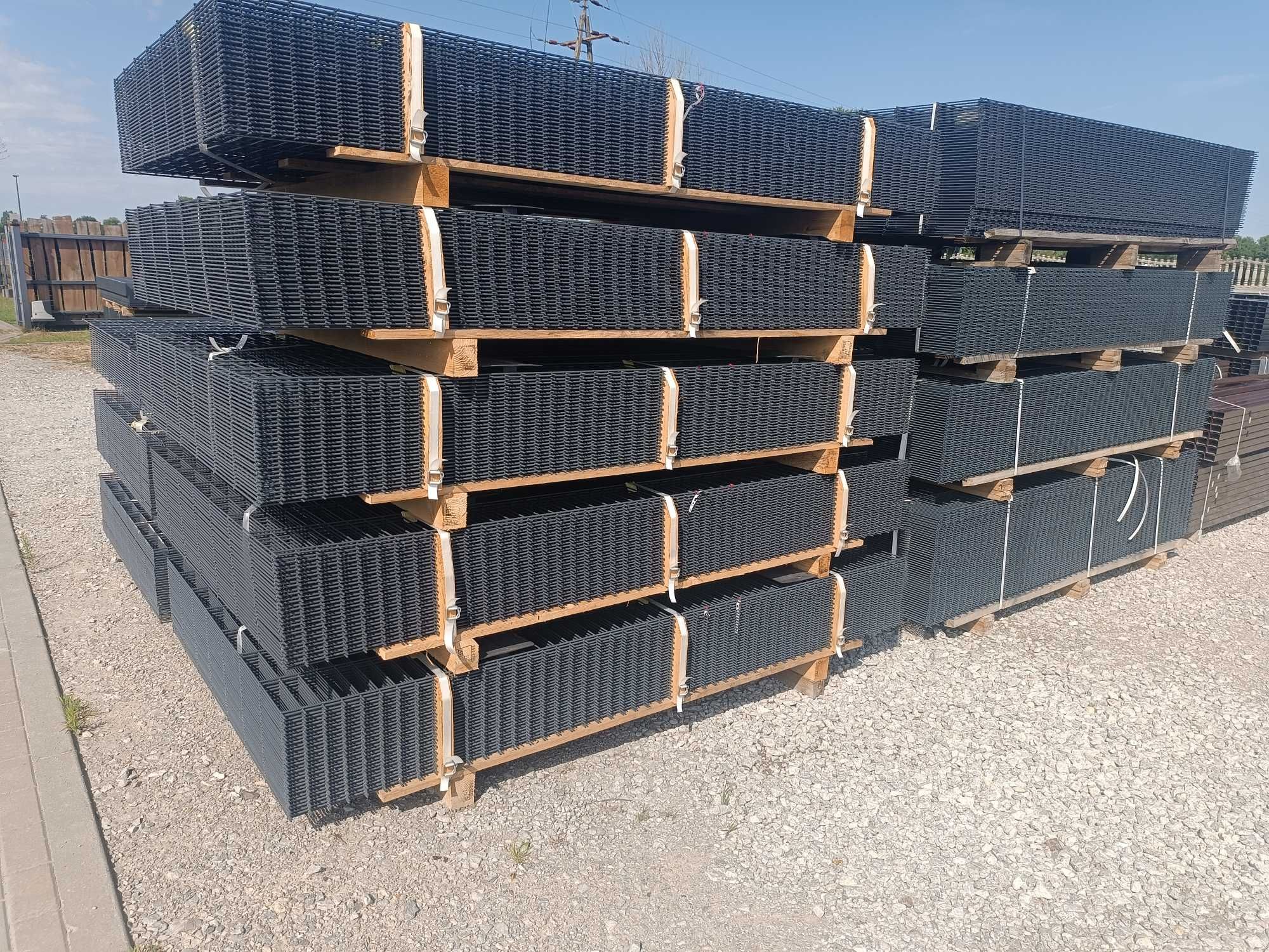 Panel ogrodzeniowy 1,53m fi4mm oc+ral grafit/czarny/zielony/brąz