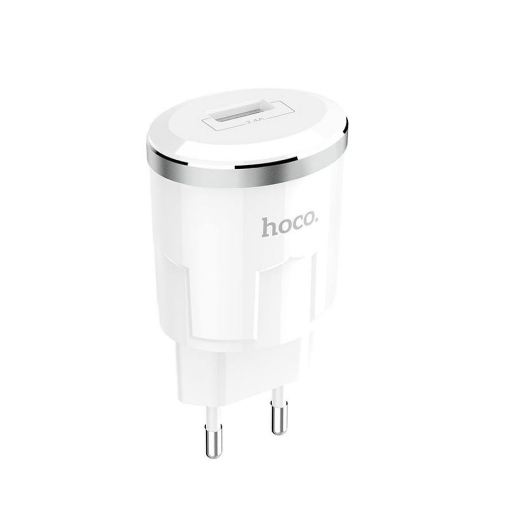 Мережевий зарядний пристрій Hoco C37A Thunder + micro-USB Cable White
