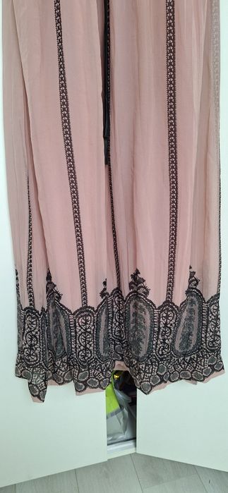 Sukienka maxi brudny róż