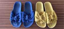 2 Pares de chinelos n-o 38 Azul Amarelo mostarda
