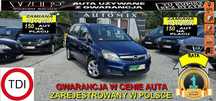 Opel Zafira Navi! PRZEBIEG! !Najlepszy1,9CDTI!! 7 Os *Udok.Przebieg *Gwarancja*Zam