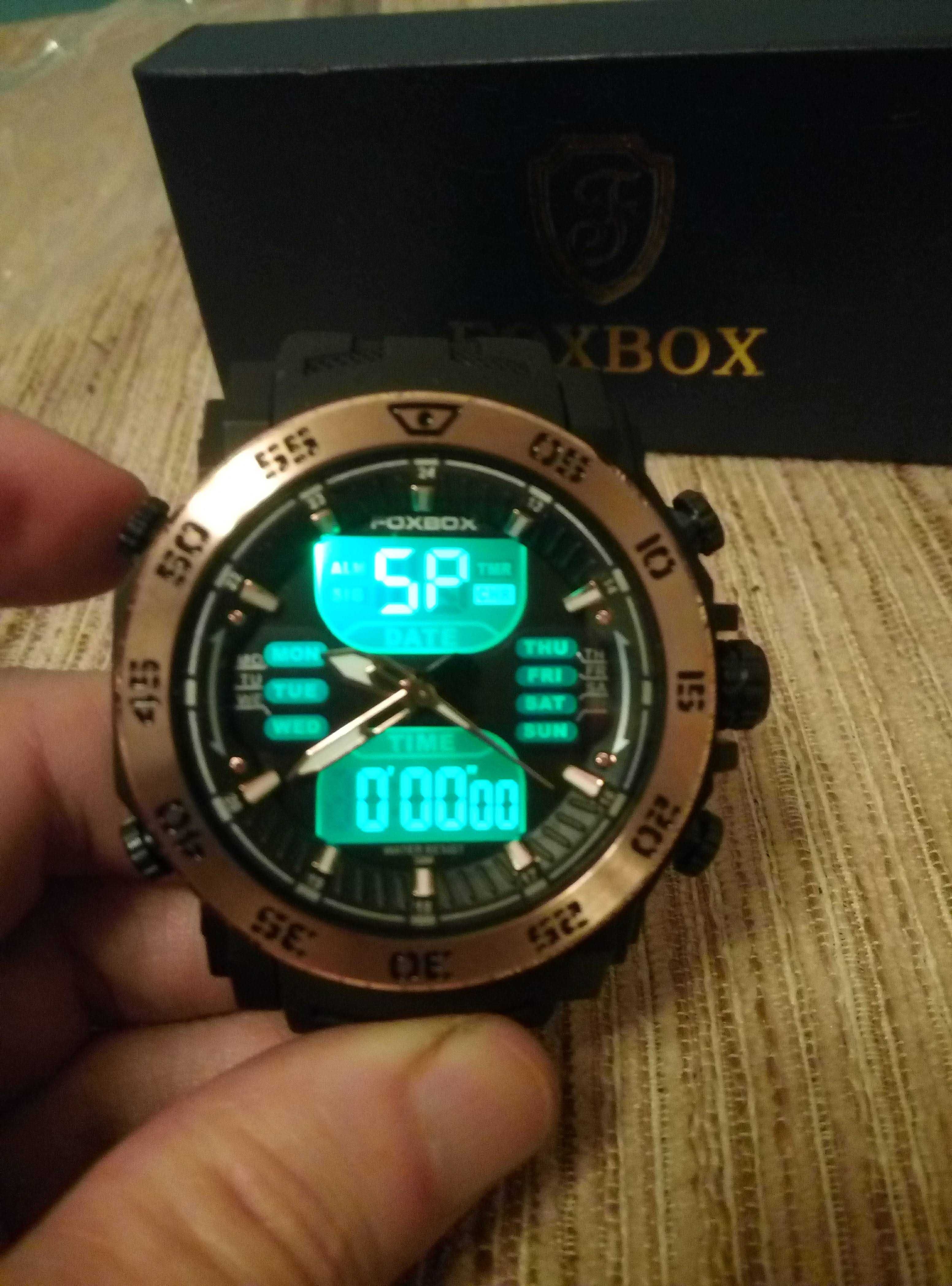Часы наручные мужские Foxbox кварцевые водонепроницаемые спортивные