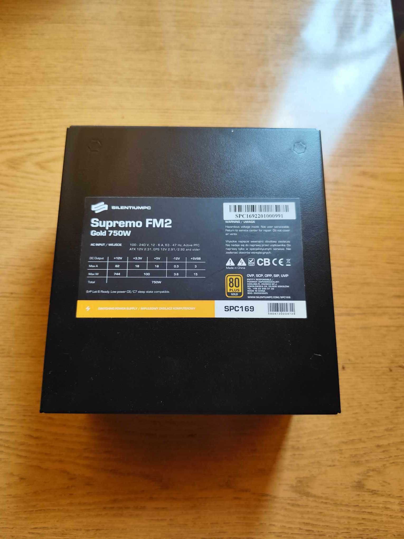 Zasilacz Silentium Supremo FM2 Gold 750W