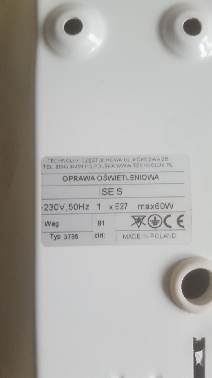 Lampa natynkowa oprawa oświetleniowa 2 szt