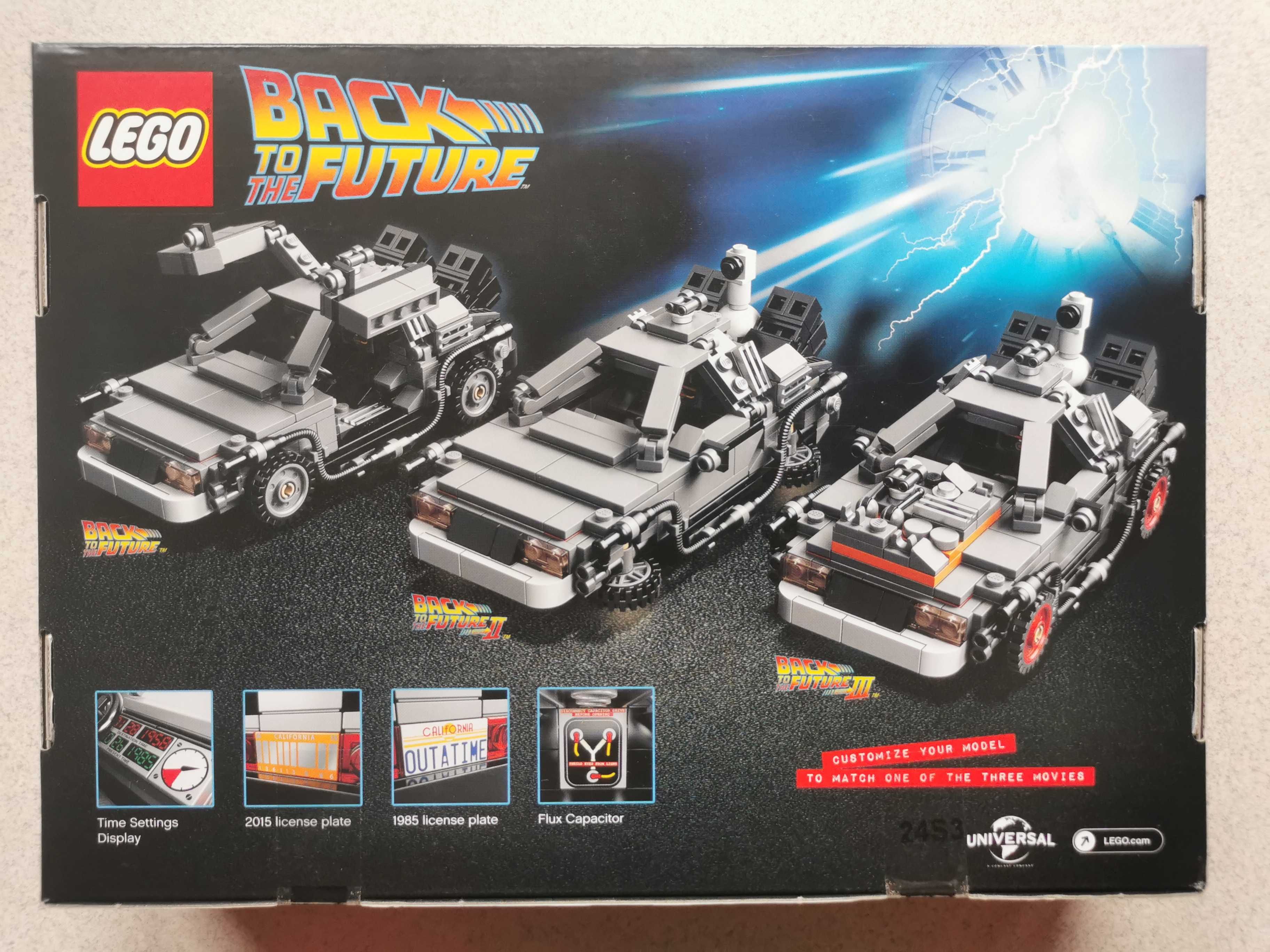LEGO 21103 Cuusoo Ideas Wehikuł Czasu Delorean NOWY Ideał