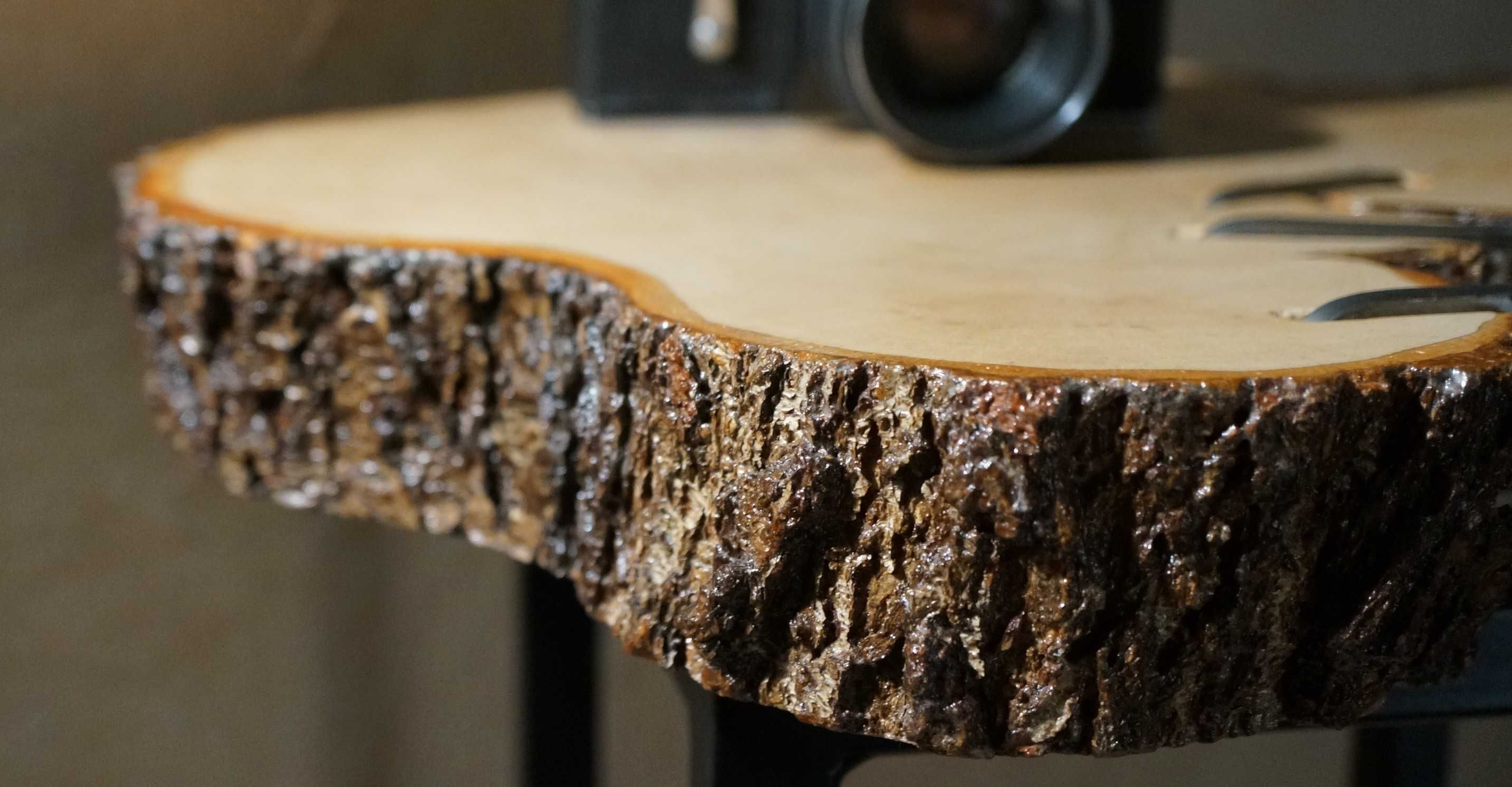 stolik kawowy z plastra drewna, unikat, loft