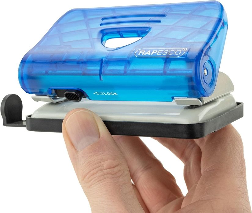 Mini zszywacz Rapesco z dziurkaczem