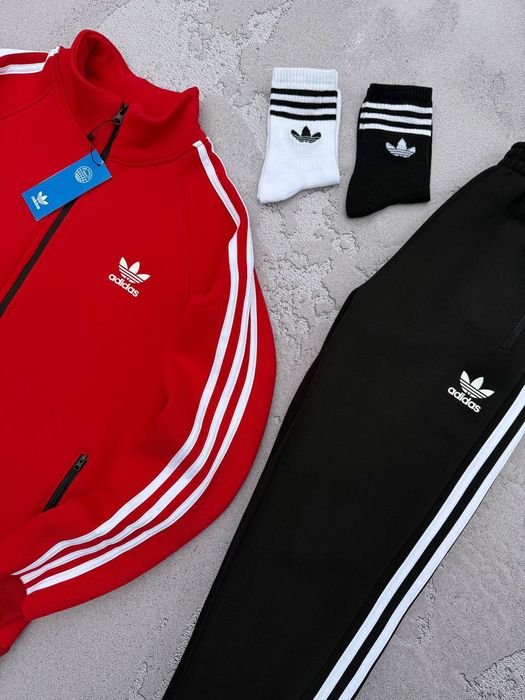 Олімпійка Adidas ЗИМА / Фліс. Зіпка тапла. Кофта з лампасами Адідас