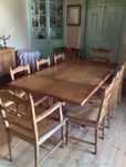 Mesa de madeira mecica extensível