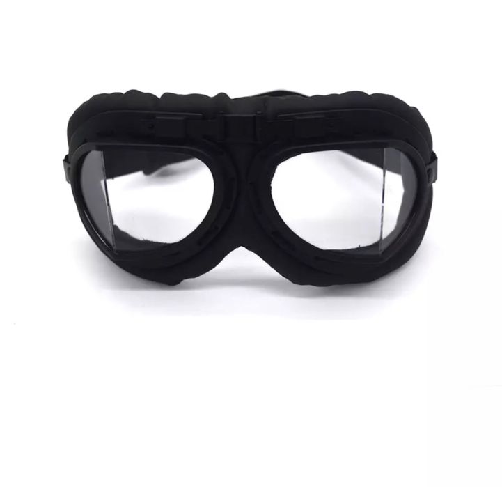 Óculos aviador moto transparentes, espelhados e escurecidos cafe racer