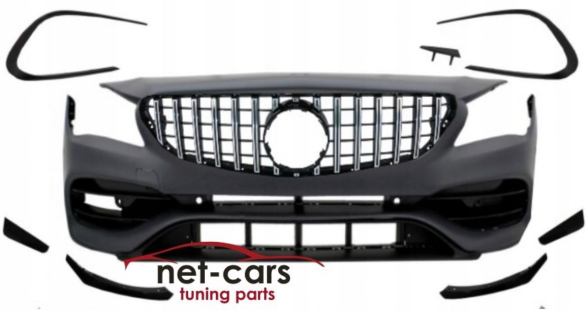 Zderzak przód i tył, progi, BodyKit MERCEDES CLA W117 A45 AMG Chrom