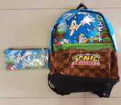Mochila mais estojo Sonic