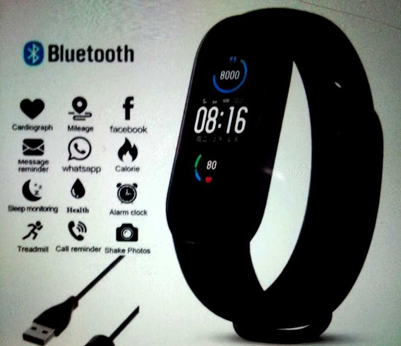 PRO80 Stereo słuchawki + Opaska Smartband