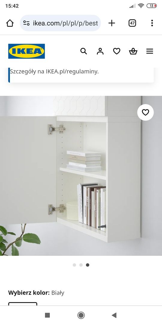Obudowa Besta Ikea 60x20x64 biała szafka