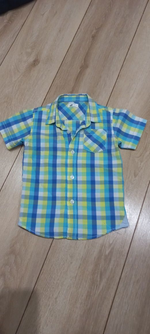Koszula + tshirt- r. 92 i 98