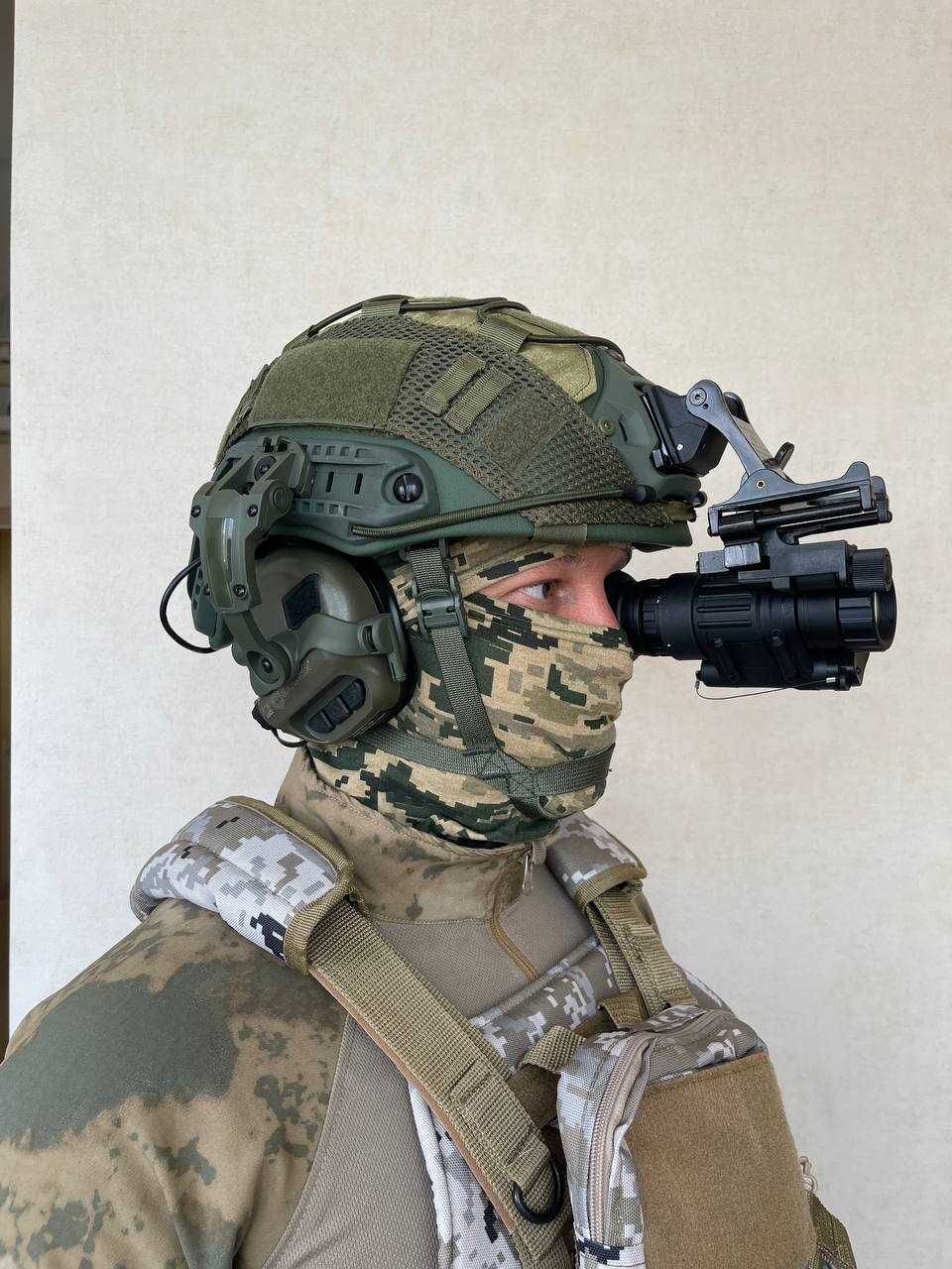 комплект Кевларовый шлем Fast NIJ IIIA каска с наушн M31 ПНВ
