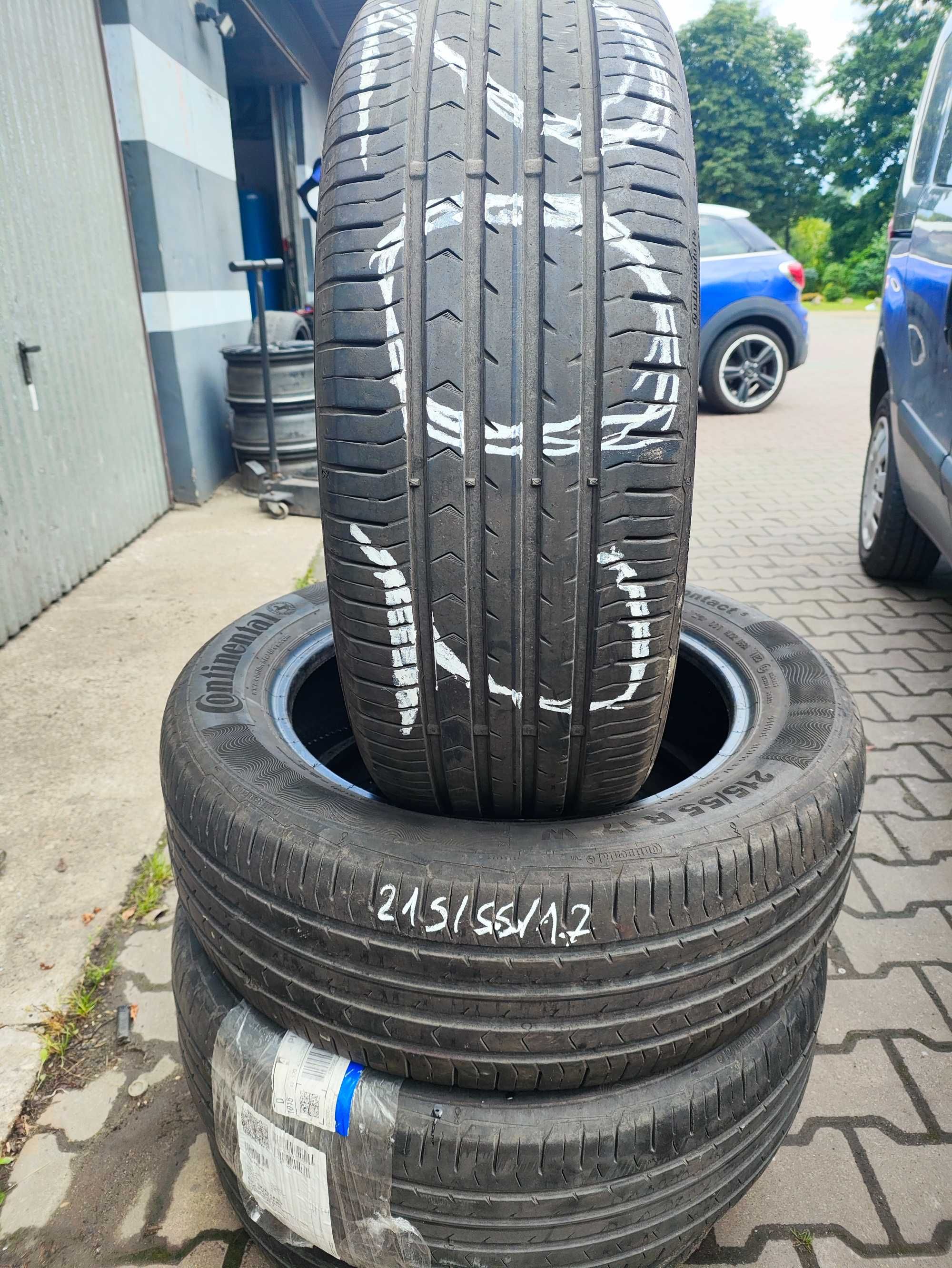 Opony letnie 4x215/55/17 Continental 23r 6mm