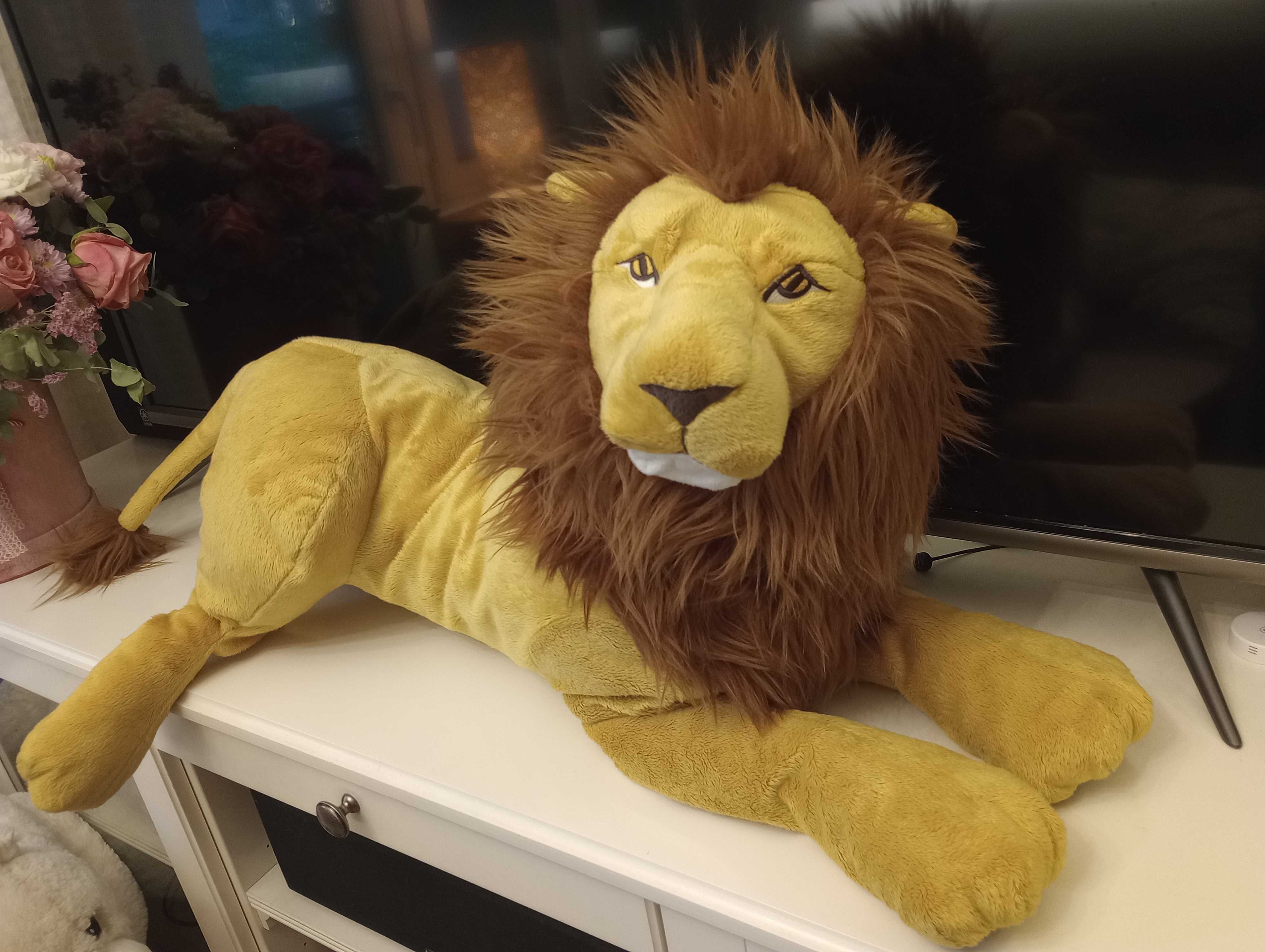 IKEA lew pluszak maskotka idealny stan GIGANT