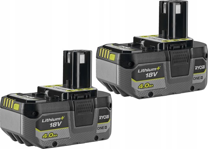 Ryobi 2x Akumulator 18v 4,0ah Bateria Li-ion Rb1840x Do Ładowarki Narz