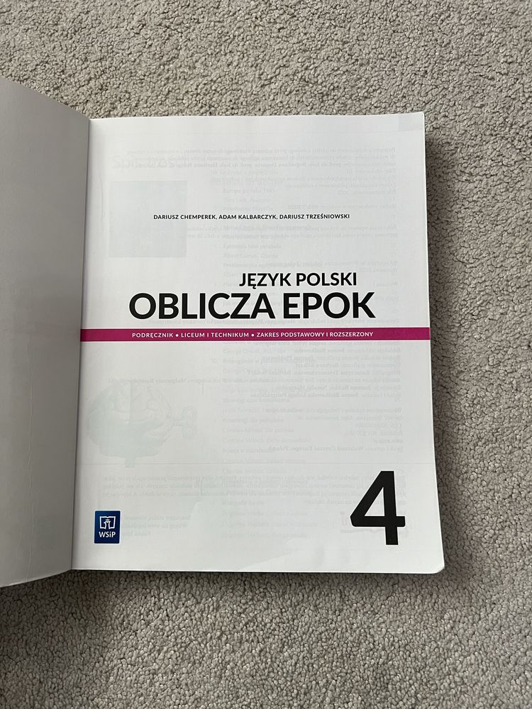 podręcznik oblicza epok 4