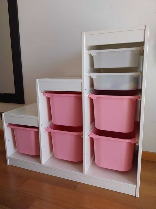 Movél de arrumação com gavetas (IKEA Trofast) bom estado.