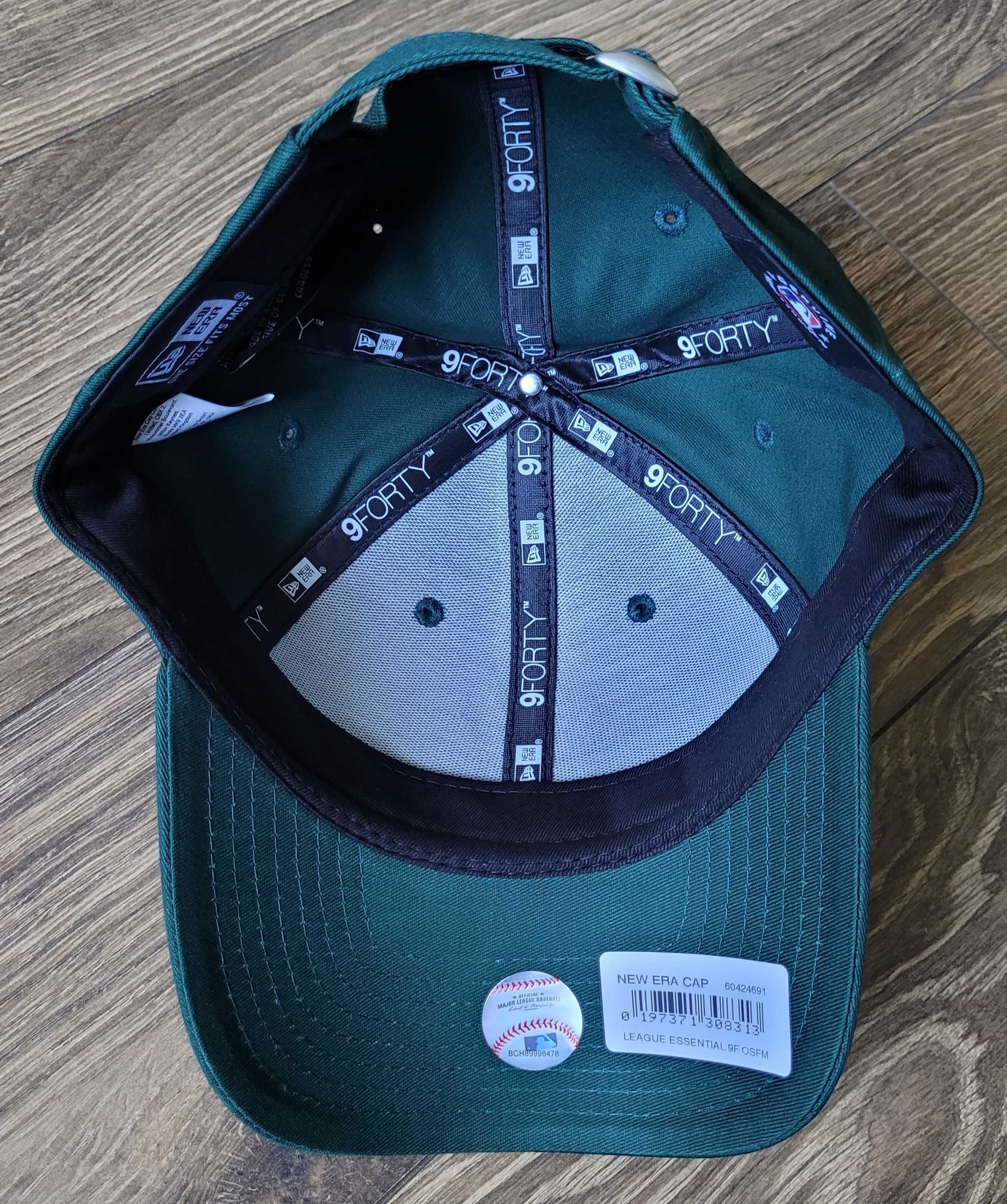 czapka z daszkiem New Era 9Forty NY New York Yankees MLB zielona NOWA