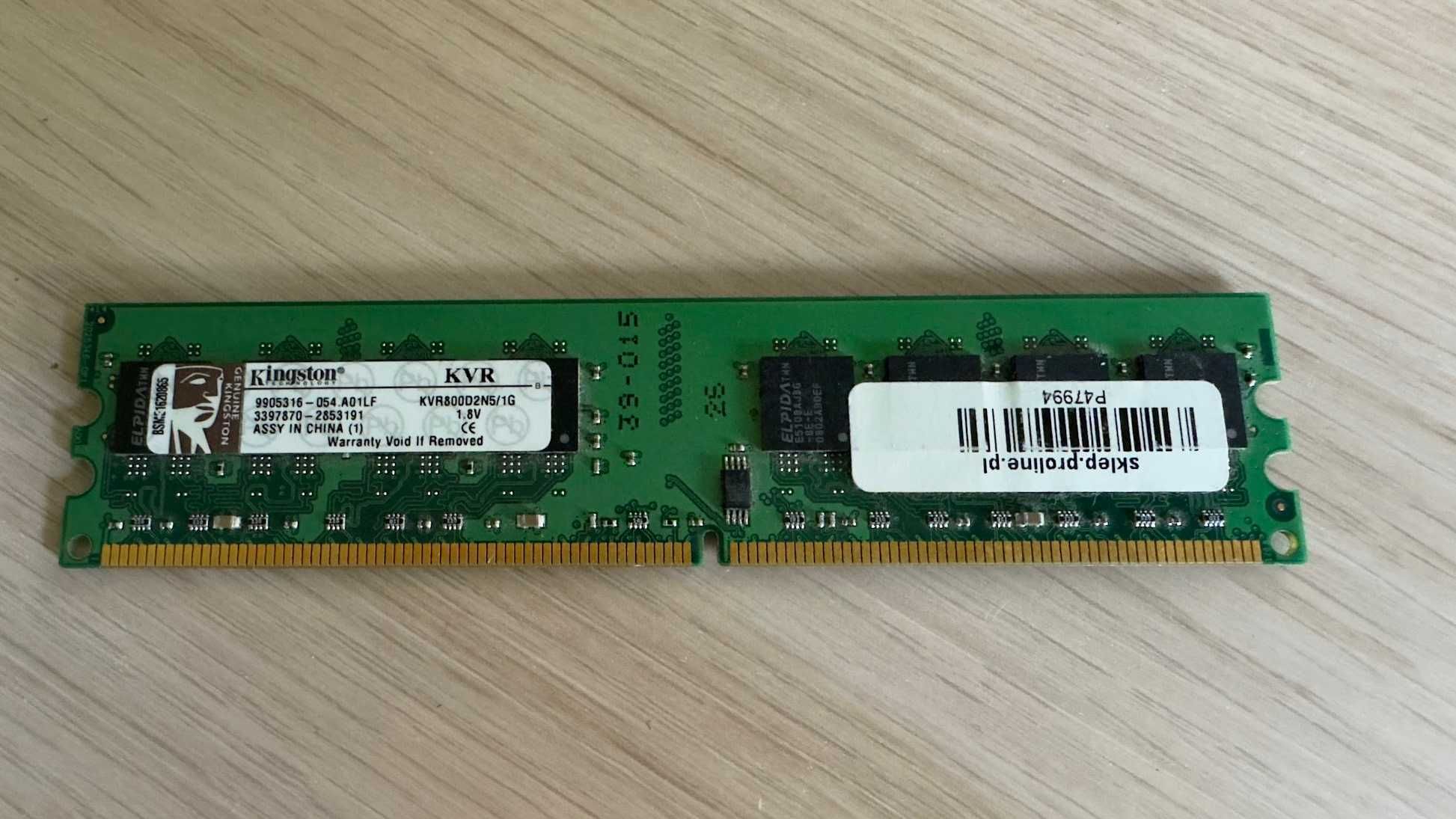 Kingston KVR800D2N5/1G 2GB DDR2 dwie kości po 1 GB