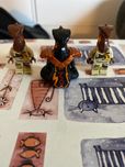 Lego ninjago char i dwie płomienne żmije