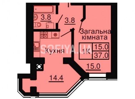 Терміново з документами 1 кім.кв. ЖК Софія Нова,Чабани, Теремки 53000₴