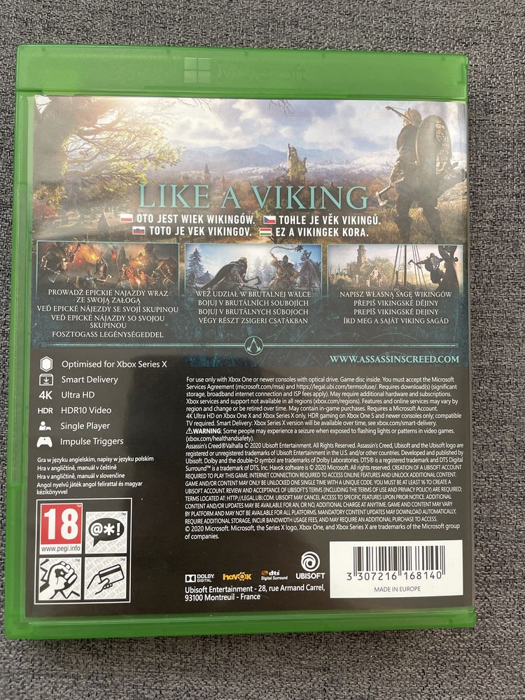 X Box One Assassins Creed Valhalla