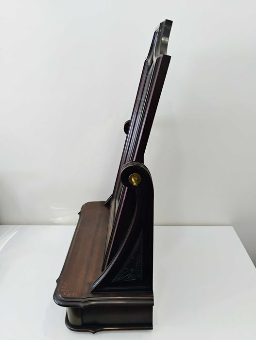 Espelho toucador vintage em madeira maciça mogno