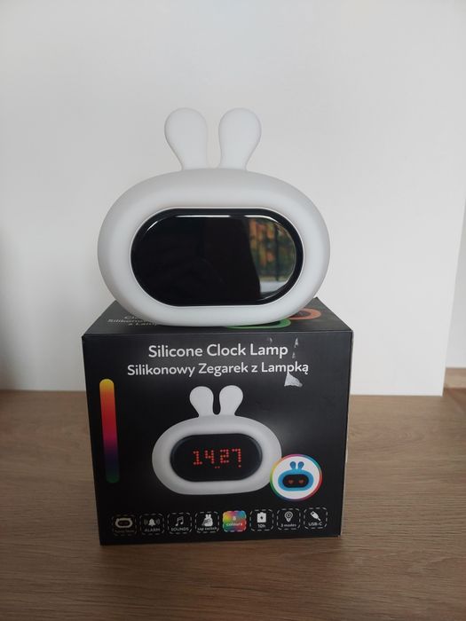 Silikonowy zegarek z lampką Smiki