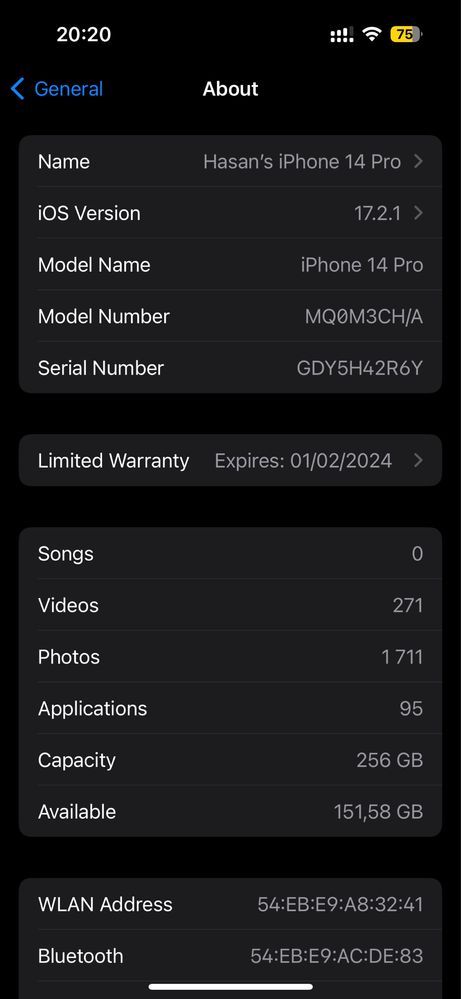 iPhone 14 Pro 256GB Czarny