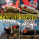 escape - akrapovic ponteiras-moto , moto 4, pit bike