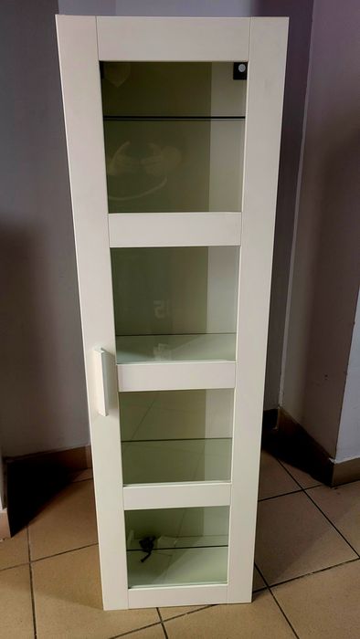 IKEA Brimnes wisząca szafka otwierana, elegancka, biała
