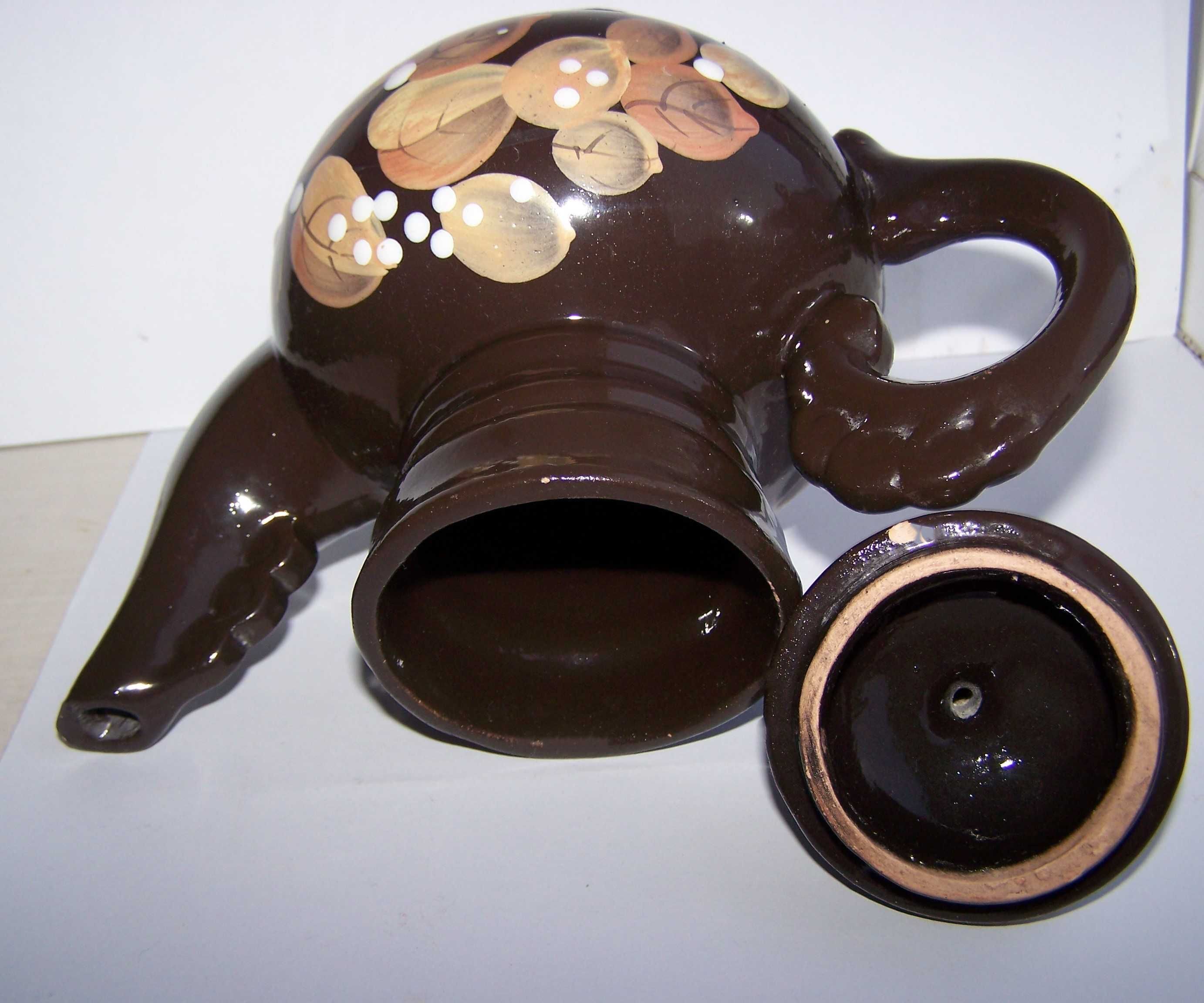Керамический чайный набор с ручной росписью