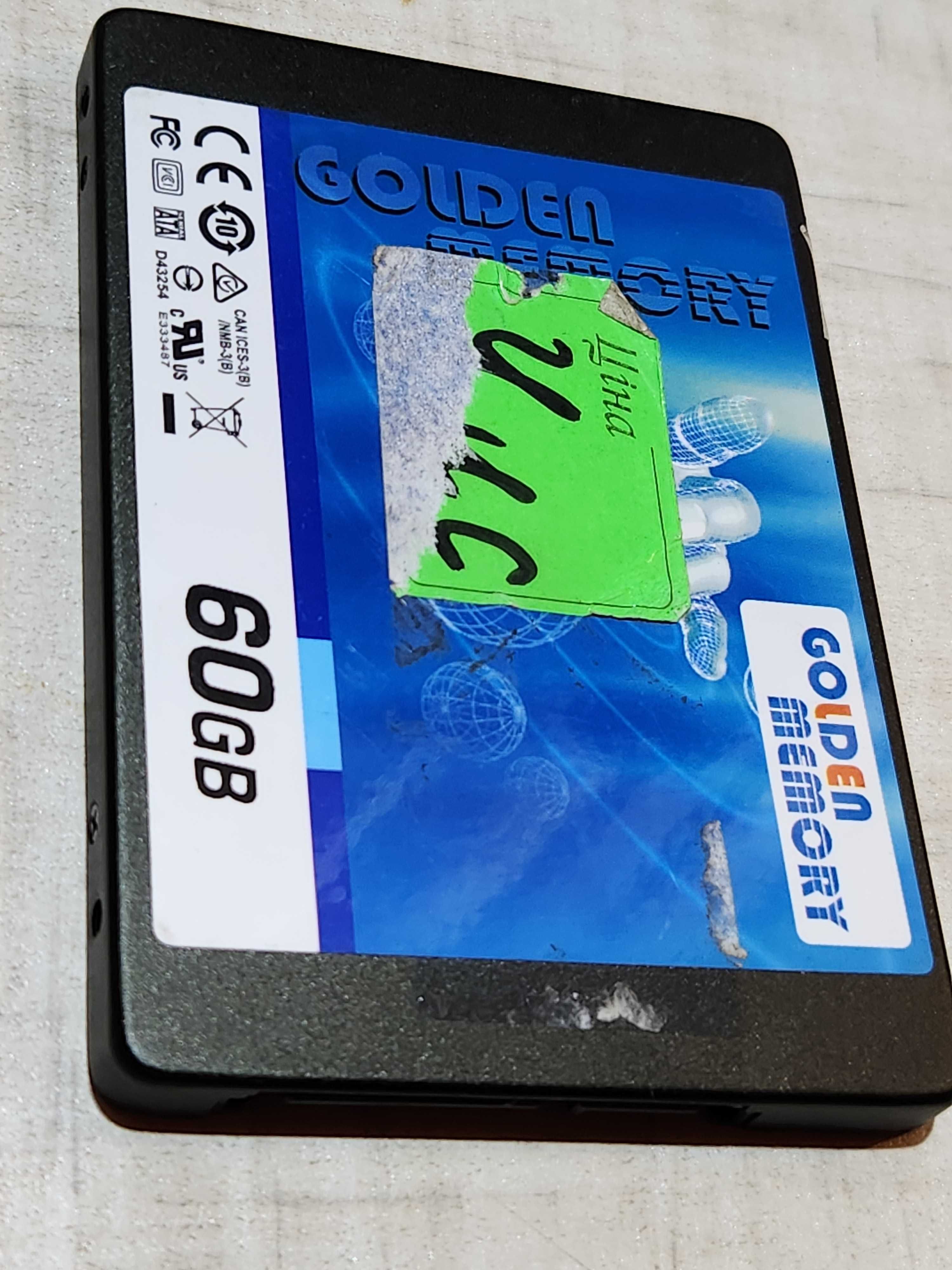 вінчестер SSD диск Golden Memory 60GB 2.5" SATAIII TLC