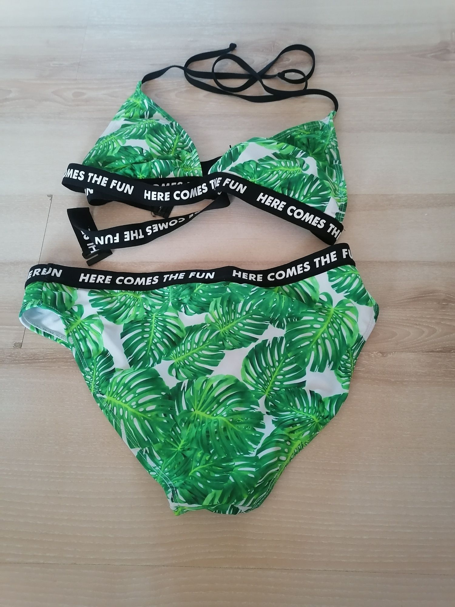 Bikini stroj kąpielowy M liście monstery
