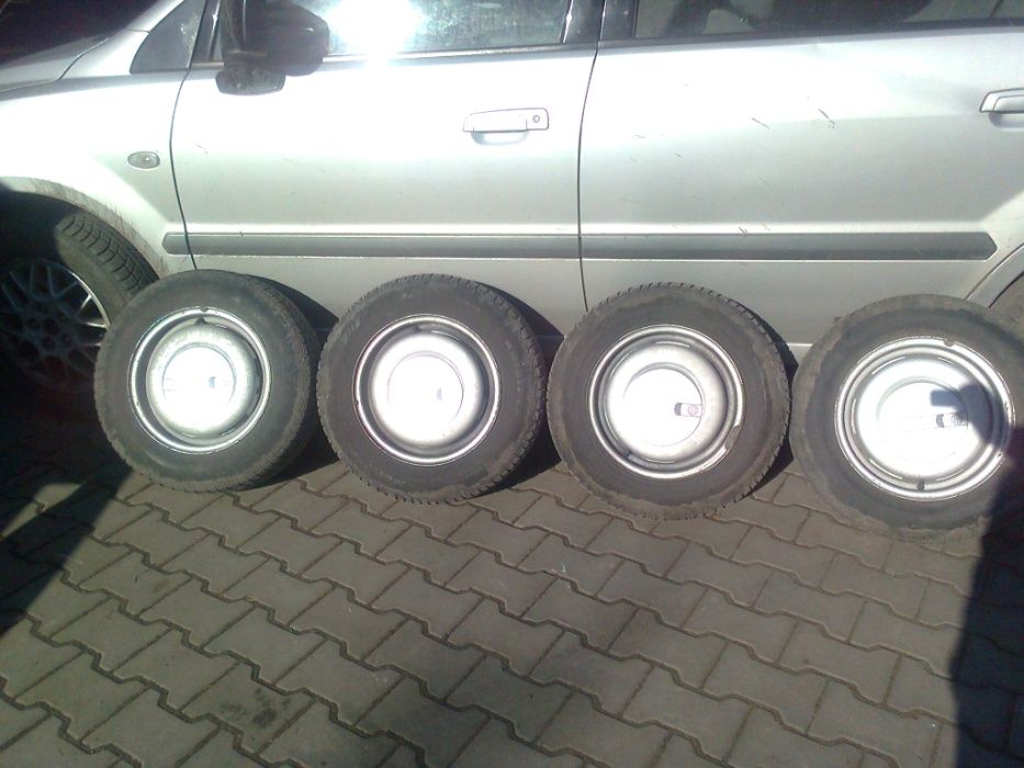 4 Koła Felgi Stalowe 13 Srebrne Kołpaki Dekle Kapsle VW Golf 2 II 4x10