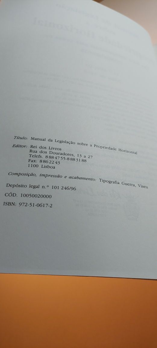 Manual da Legislação sobre Propriedade Horizontal (11ª edição)