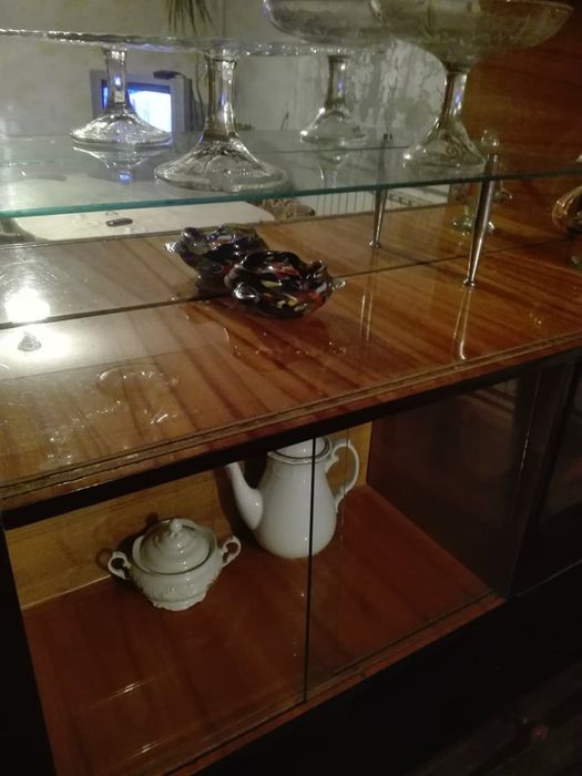 Serwantka kredens witryna PRL vintage retro