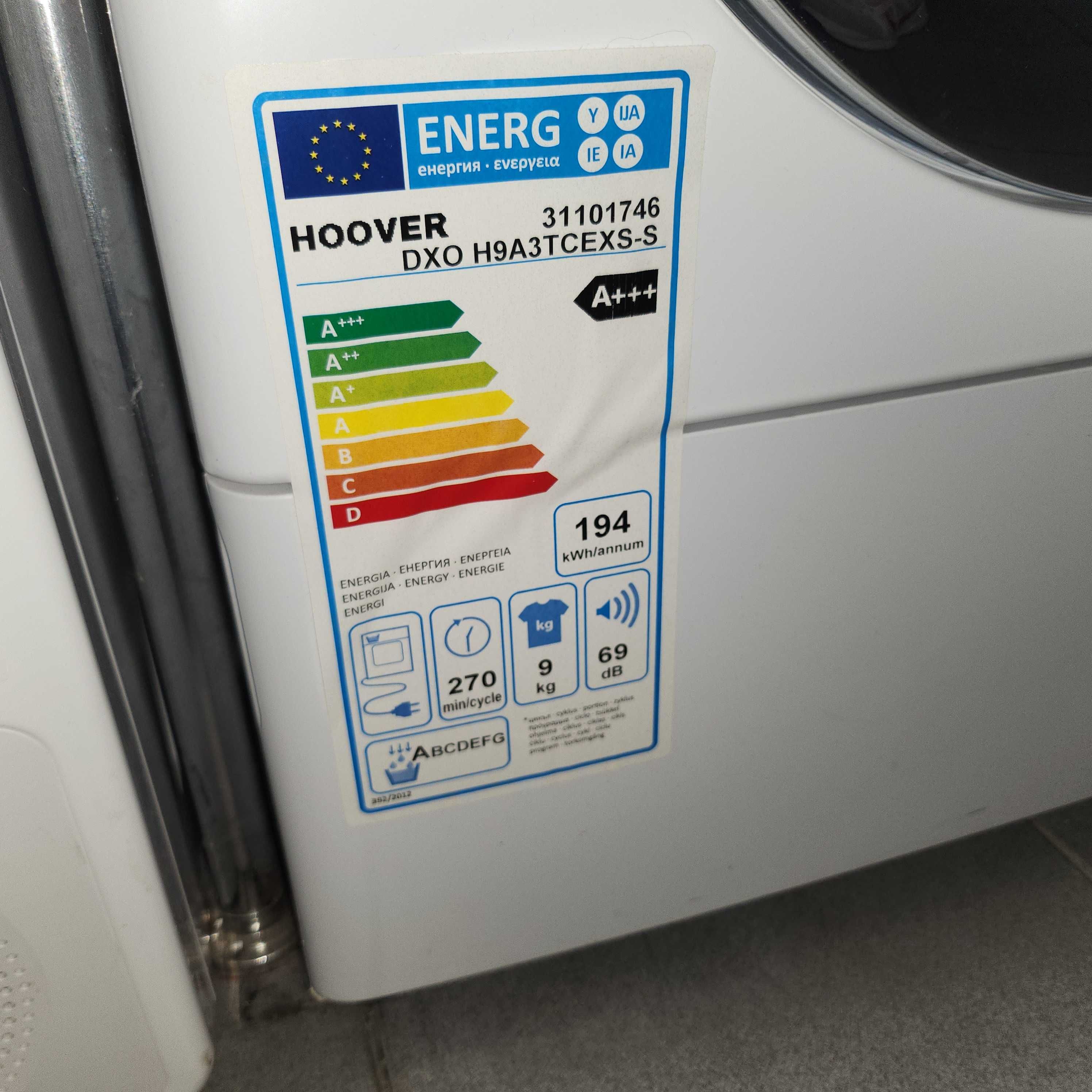 JANKI AGD Suszarka kondensacyjna Hoover DXO H9A3TCEXS-S